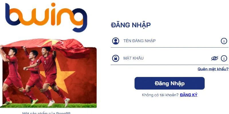 Biểu mẫu khi vào bằng PC