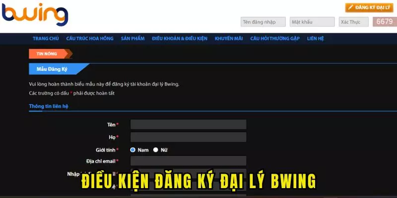 Điều kiện đăng ký đại lý tại Bwing