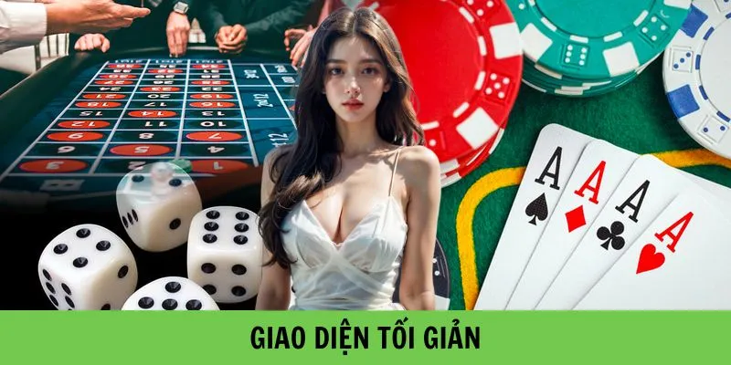 Giao diện được thiết kế tối giản
